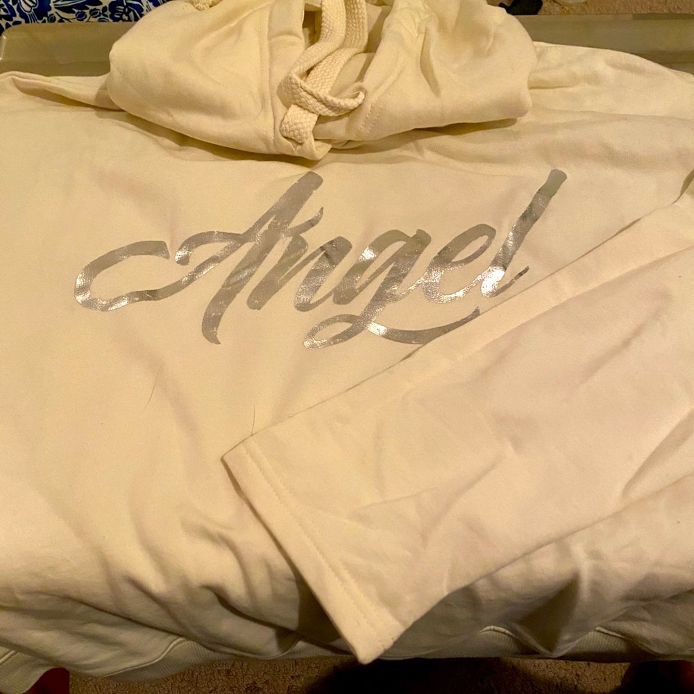 Cream Angel Hoodie